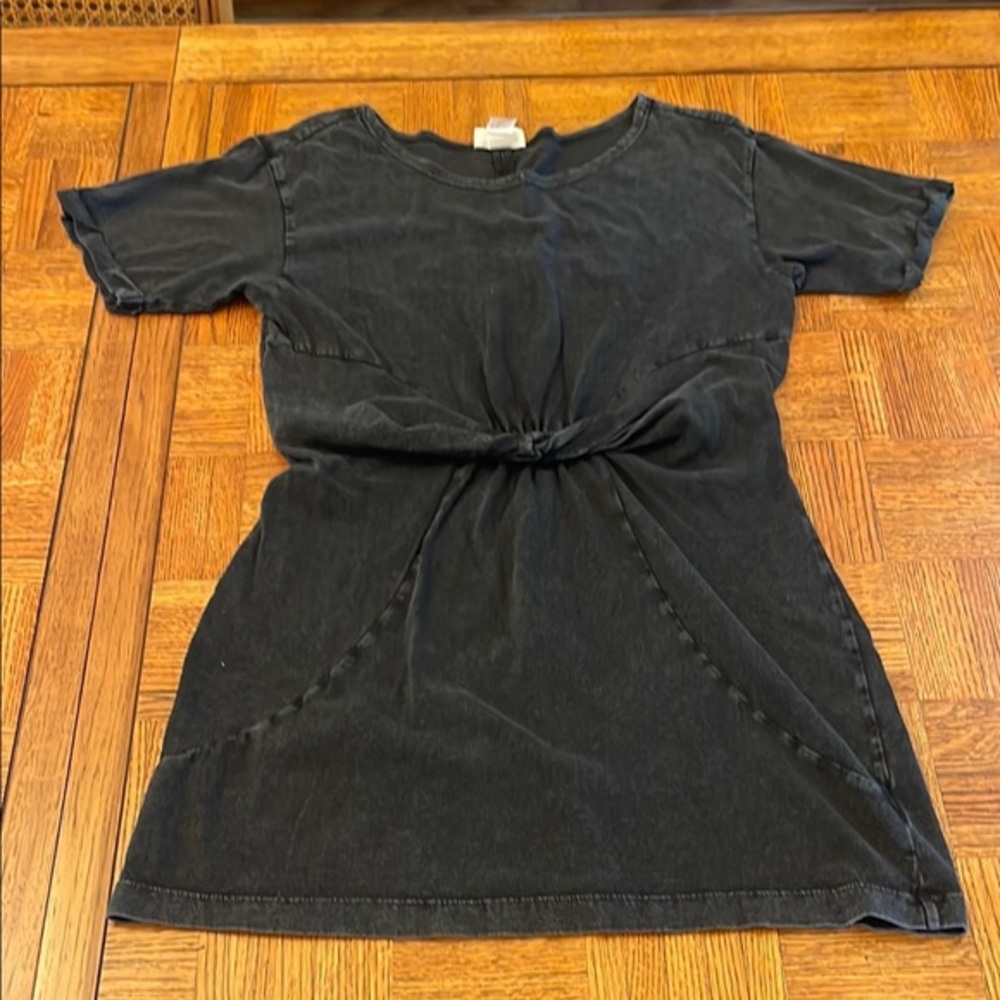 L*Space Classic Burnout Black Cotton dress/coverup Large